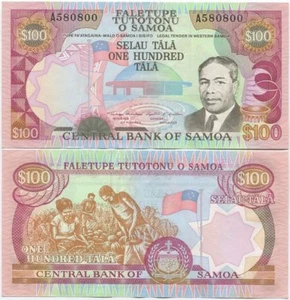 Western Samoa 100 Tala 1991 UNC P-30 - Picture 1 of 1