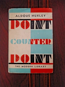 POINT COUNTER POINT ALDOUS HUXLEY VINTAGE MODERN LIBRARY #180 HCDJ VG/VG- - Picture 1 of 8