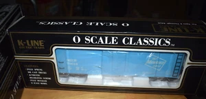 Esttate:K-Line NIB Baby Blue 0 Scale Classic Milwaukee Road Box Car #K762-1372 - Picture 1 of 3