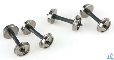 NEW Walthers Proto 33 Turned Metal Wheelsets w/Plastic Axles 12 HO FREE US SHIP - Image 1 of 2