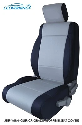 2013 Jeep Wrangler JK подлинный неопрен средний серый чехлы на сиденья от Coverking - Изображение 1 из 4