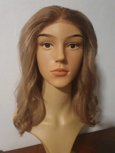 Balayage Hellblond Bob perücke 100% Echthaar Straight Hair - Bild 1 von 5