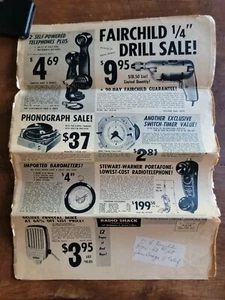 Radio Shack 1954 Newspaper Catalog, VINTAGE Electronics - Picture 1 of 7