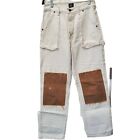 Urban Outfitters BDG Khaki Jean High Rise Carpenter Paint Splashes Knee Patch 28