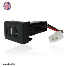 Vw Transporter T4 In Dash Dashboard Panel Dual Usb Port Charger Power Outlet 12v
