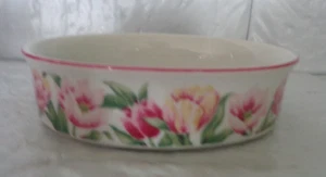 1989 A. Laurette - Saturday Knight - Pink Flowers - Soap Dish - Picture 1 of 4