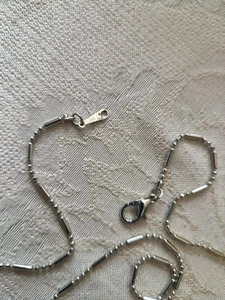 Damen Halskette 18K versilbert 18 Zoll - Bild 1 von 2