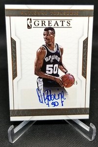 DAVID ROBINSON 2016-17 National Treasures GREATS Gold Auto /25 SAN ANTONIO SPURS