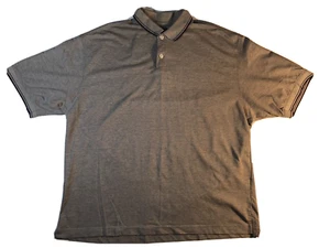 Dockers Men's Adult Button Collared Golf Polo Shirt Gray / Blue Blend XXL Size - Picture 1 of 6