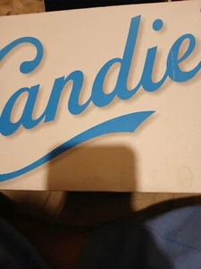 Candie's Natural Color Slides, Leather, Size 8 With Lace Brand New - Picture 1 of 3