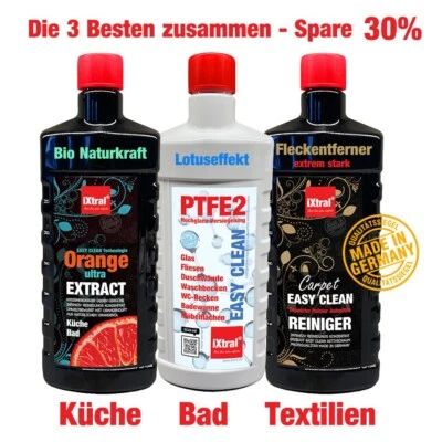 EASY CLEAN Bundle -30% Orangenreiniger Teppichreiniger Versiegelung Dusche Kalk - Bild 1 von 4