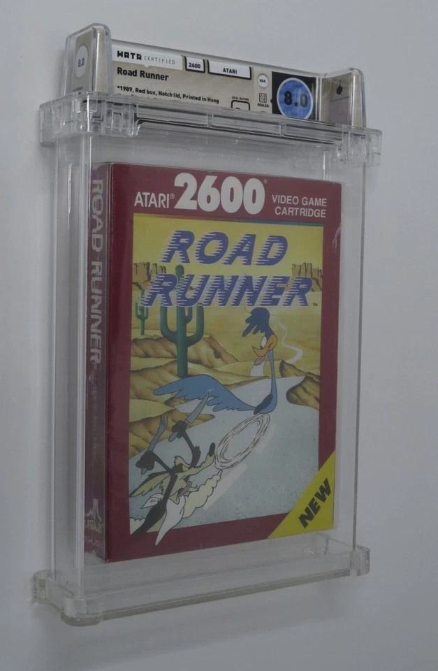 New Road Runner Looney Tunes Sealed Atari Video Game Wata Graded 8.0 B+ Seal! - Image 1 of 4