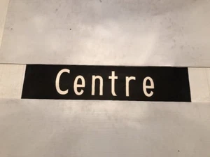 Leicester Vintage Linen Bus Blind 1975 34”- Centre ## - Picture 1 of 1