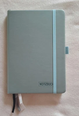 Spitzen Notizbuch Hardcover PU Leder A5 dotted Tasche 3 Bänder plus Loop mint - Bild 1 von 4