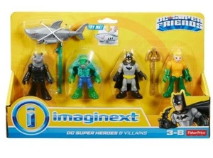 Fisher-Price Imaginext DC Super Heroes Villains Batman Aquaman Manta Croc Friend - Bild 1 von 4