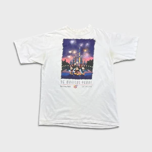 Vintage 1996 Walt Disney World Tee Mens XL White Single Stitch 25 Years T Shirt - Foto 1 di 11