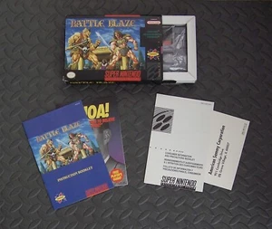 Battle Blaze (Super Nintendo Entertainment System, 1993) Juego SNES EN CAJA ORIGINAL - Imagen 1 de 10