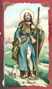 Santino San Rocco - Imprimatur 1906 - Bild 1 von 2