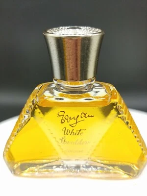 Botella de perfume estilo Art Deco vintage White Shoulders de Evyan Colonia 3/4 oz años 60 Foto 1 de 4