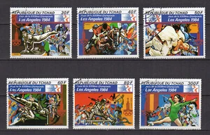 Tchad 1982 jeux de la XXIIIe olympiade 6 timbres oblitérés /TE4866 - Imagen 1 de 1
