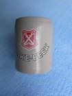 Haake Beck Bierkrug Humpen Steingut German Beer Mug Bremen 0,25L uraltes Logo.