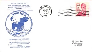 APOLLO 11 10th ANNIV 7/20/79 MOJAVE, CA., USCS DECATUR CACHET HOLMES STAMP #1288 - Picture 1 of 1