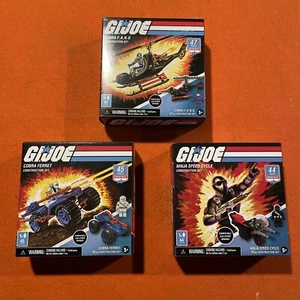 G.I. Blocchi di costruzione Joe Retro - Snake Eyes, Cobra Commander & Storm Shadow nuovi - Foto 1 di 4