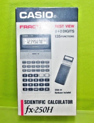 Vintage Casio FX-250H Scientific Fraction Calculator New In Box - Image 1 of 2