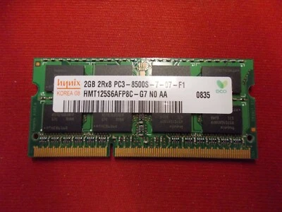 Hynix, 2GB,DDR3 1066MHz,PC3-8500S-7-10-F1,HMT125S6AFP8C-G7 N0 Aa. #SU-360 - Image 1 of 2