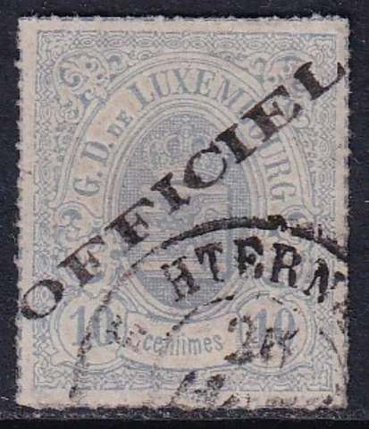 LUXEMBOURG 1875-80 Official 10c Dull Lilac SG O81 Used (CV £3750) Cover