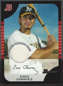Eric Chavez 2005 Bowman Relics Jsy # 2