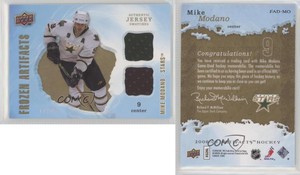 2008-09 Upper Deck Artifacts Frozen Jersey Dual Gold /75 Mike Modano #FAD-MO HOF