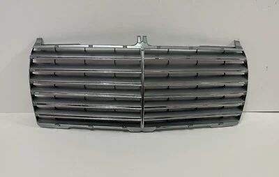 Front Grille Silver W/Chrome Fins For '1986-'1993 Mercedes Benz W124 E-Class Foto 1 de 3