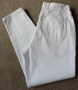 45 Lee Mom Damenjeans konisches Bein Größe 14R weiß W33 L31 Vintage Eur 40R - Bild 1 von 9