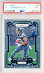 Jaxon Smith-Njigba RC 2023 Panini Prizm Rookie CARD #390 PSA 9 - Picture 1 of 2