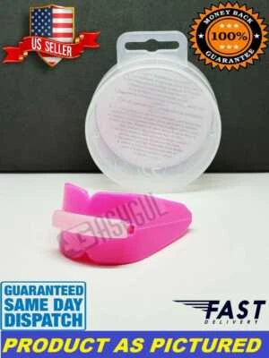 Protector bucal doble protector de goma protector de dientes broca de ebullición fútbol, boxeo, rugby Foto 1 de 4