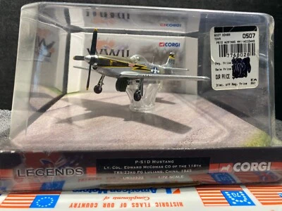 1:72 CORGI WWII LEGENDS P-51D NUSTANG EDWARD MCCOMAS CHINA 1945 - Image 1 of 4