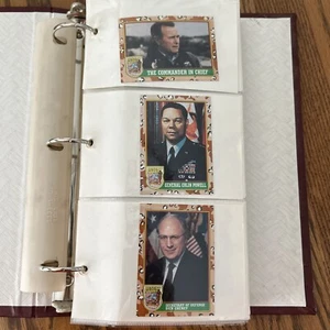 1991 TOPPS Series 1&2 DESERT STORM 176 CARD & 33 STICKER SET GEORGE H.W. BUSH - Picture 1 of 5