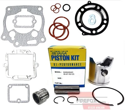Kit de reconstrucción de extremo superior Kawasaki KX125 KX 125 1995 1996 1997 54 mm diámetro Mitaka Foto 1 de 4