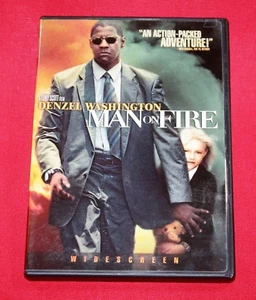 MAN ON FIRE (DVD, 2004) DENZEL WASHINGTON, DAKOTA FANNING ~ DVD + CASE - Picture 1 of 3