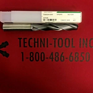 TDS202A12300 12.3mm (0.4843) x 4.8819 OAL TiAlN 5xD HP Drill 4167225 - Picture 1 of 1