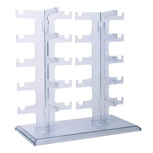 Sunglasses Rack 10 Pairs Glasses Holder Display Stand Transparent - Picture 1 of 6