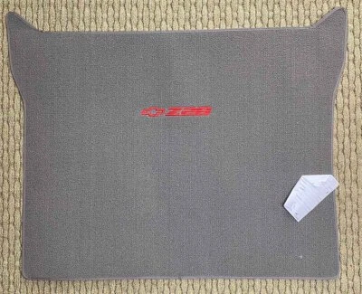 Grey Lloyd Velourtex Carpet 1pc Deck Mat for 1993-2002 Chevrolet Camaro w Logo - Image 1 of 2