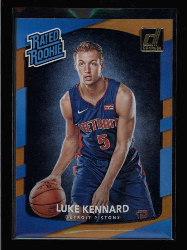 LUKE KENNARD 2017/18 DONRUSS #189 ORANGE RATED ROOKIE RC AY5398 - Image 1 of 1
