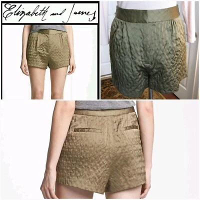 👀 🛍 $295 Pantalones Cortos de Vestir Elizabeth and James VERDE Acolchados con Bolsillos ~ 6 M3020 🛍 Foto 1 de 4