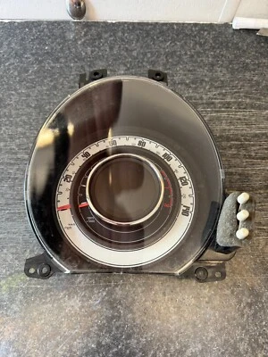 2012 FIAT 500 PETROL MANUAL SPEEDOMETER SPEEDO CLOCKS 735516034 - Image 1 of 4