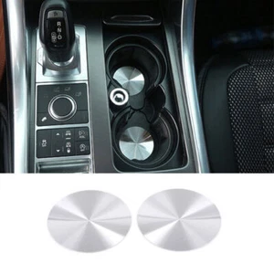 Almohadilla interior de copa de agua delantera para consola de acero plateado para Range Rover Evoque 2012-19 - Imagen 1 de 8