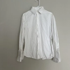 Giorgio Armani Le Collezioni Tuxedo Shirt Made in Italy White Size 16/41 Large - Picture 1 of 17