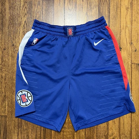 Nike Basketball NBA Los Angeles Clippers Shorts Size 38 Large Dri Fit Pockets Cover