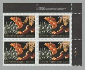 2002 Canada SC# 1968 UR - Quebec Symphony Orchestra Plate Block M-NH Lot # 3521b - Picture 1 of 1